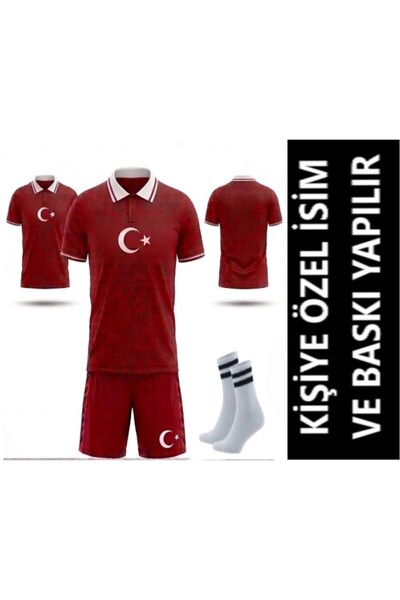 tahaspor Özel İsim Yazılır Türkiye Çocuk forması Takımı y04 Yakalı Özel Tasar...