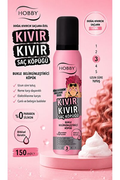 Hobby Kıvır Kıvır Saç Köpüğü 150 ml