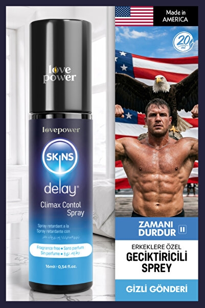 Skins Climax Dark Güçlü Amerikan Formüllü Geciiktiricili Sprey Premium Series