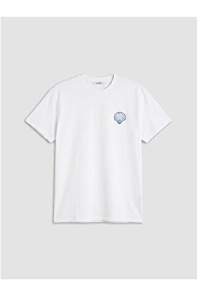 LC Waikiki New Season White Printed 100% Cotton Women's T-Shirt