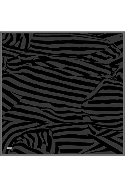 Aker Dark Gray 90X90 Silk Twill Scarf
