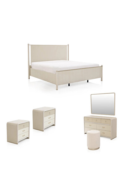 Midas Furniture WOODEN BEDROOM SET WITHOUT WARDROBE KING SIZE 204X212X145 CM ...