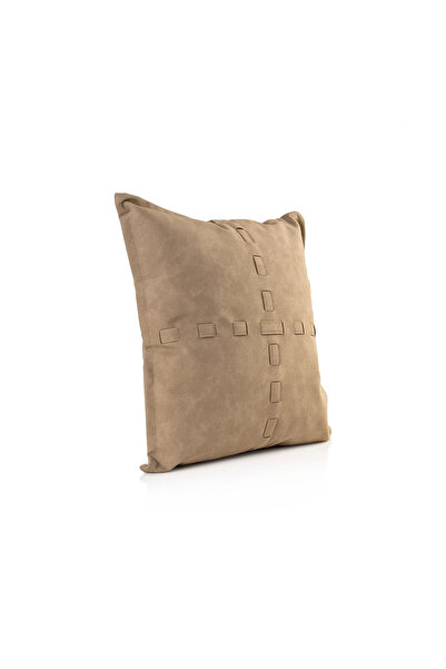 Midas Furniture LEATHER SQUARE CUSHION 45X45 CM BROWN
