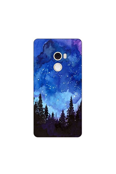 OEM Case compatible with Xiaomi Mi Mix 2 Silicone Gel Tpu Model Night Forest