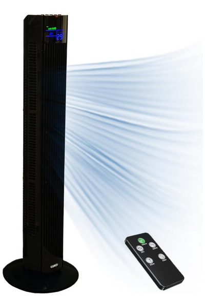 GGEROU Tower Fan with Remote, 90° Oscillation Bladeless Standing Fan,27ft/s H...