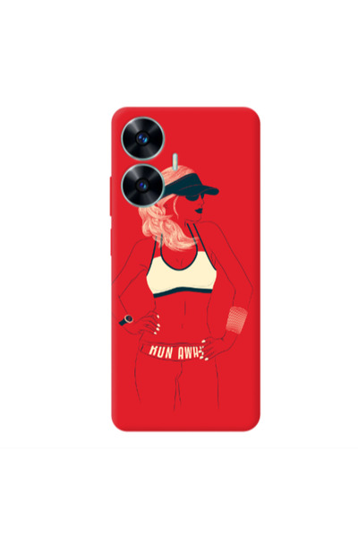 Other Realme C55 Run away Transparent Silicone TPU Θήκη