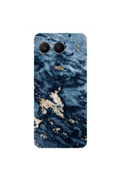 Other Oneplus Nord 4 Marble Blue Gold Transparent Silicone TPU Θήκη