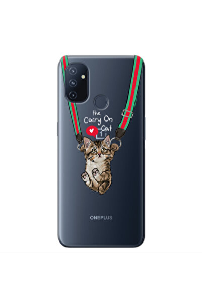 Other Oneplus Nord 100 Swinging cat Transparent Silicone TPU Θήκη