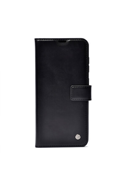 Case 4U Tecno Camon 19 Neo Kılıf C4U Kar Deluxe Kapaklı Kılıf - Siyah