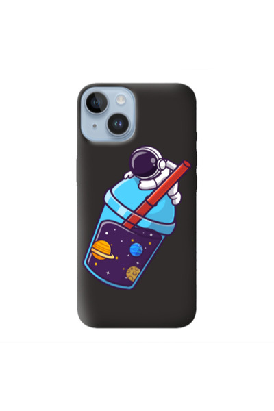 Other Apple iPhone 14 Plus Longing in space Black Colored Silicone TPU Θήκη