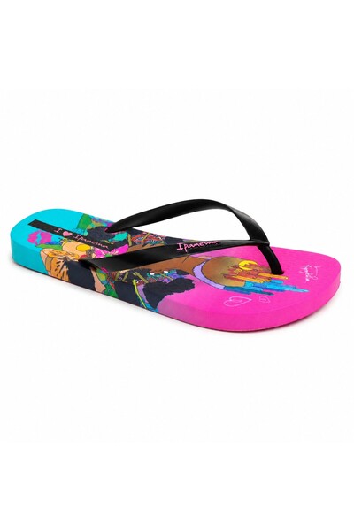 Ipanema Women's Slipper GRAFFITI 83814 BN516 -PINK/BLACK/BLUE-38