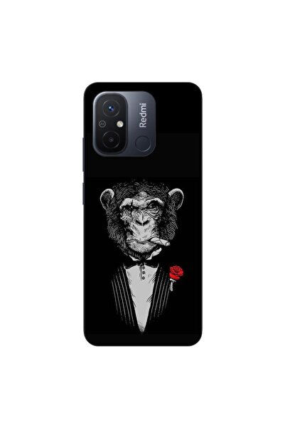 OEM Husa compatibila cu Xiaomi Redmi 12C Silicon Gel Tpu Model Cigar Monkey