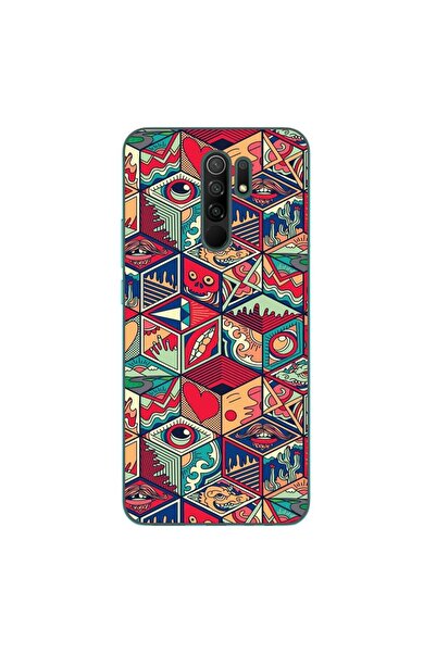 OEM Husa compatibila cu Xiaomi Redmi 9 Silicon Gel Tpu Model Pop Art Geometric