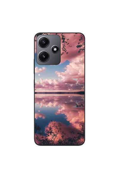 OEM Husa compatibila cu Xiaomi Redmi 12 5G Silicon Gel Tpu Model Pink Clouds