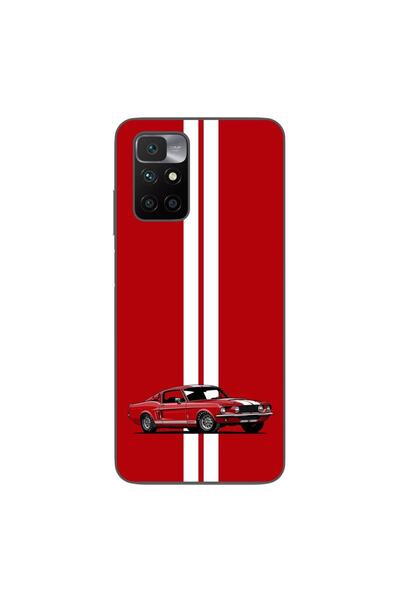 OEM Husa compatibila cu Xiaomi Redmi 10 Silicon Gel Tpu Model Red Mustang