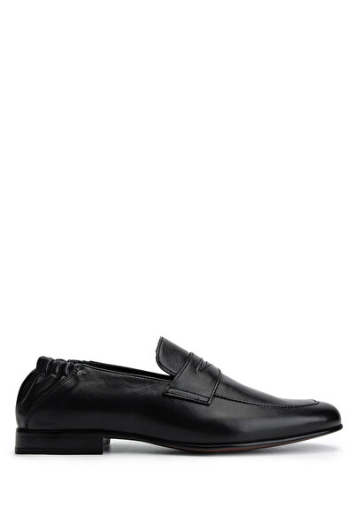 Tamer Tanca Men's Genuine Leather Black Classic Shoes