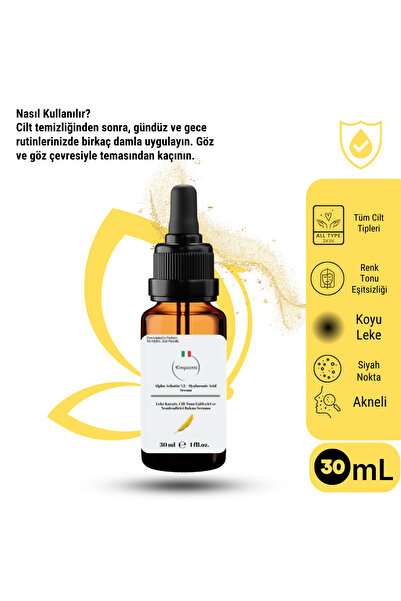 Cinquanta Alpha Arbutin %2 + Hyaluronic Asit Cilt Serumu 30 ml