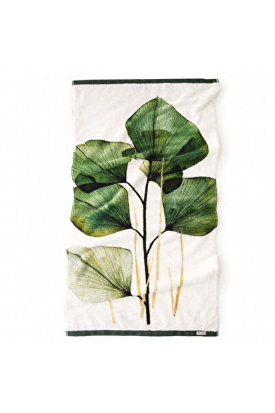 Zwoltex Artistic towel, GREEN LEAF 70x140, Organic Cotton, 650GSM
