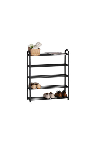 Target Home Πλαστική παπουτσοθήκη Pap-5 με 5 ράφια μαύρη 62 x 20 x 79 εκ.