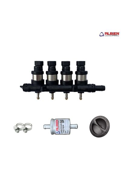 ALBİEN Atiker Uyumlu LPG Ultra Performans Enjektör - 4 Silindir 2 ohm