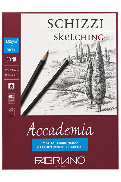 Fabriano Academia Çizim Defteri Tek Taraflı Blok Yapıştırma 50 Yaprak 42x59.4cm