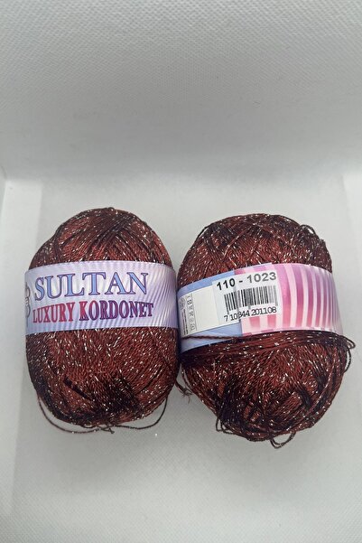 hobi dünyası evim 1 Adet Simli Kordonet İp El Örgü İpi 100 Gram 300 Metre Ren...