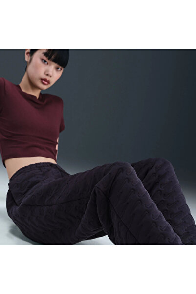 Nike Phoenix Fleece Hr Os Pant Women's Purple Sweatpants Matte Sportswear
