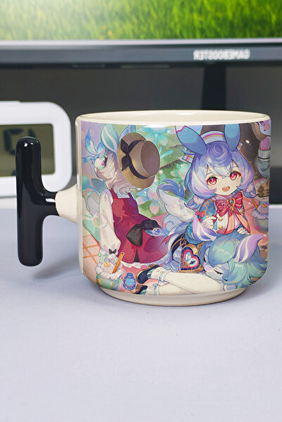 ZipZap Sigewinne Genshin Impact Printed Ceramic Luxury Mug (1 Piece) T-Shaped...