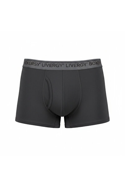 LIVERGY Men's Cotton Boxer Briefs - Black