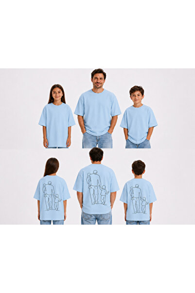 VODEXA Tricou supradimensionat pentru băieți și fete Baba, cu imprimeu Ailece...