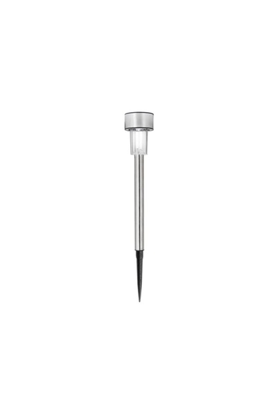 OEM Lampă solară LED pentru grădină, argintie, 26cm, stick exterior, fără cab...
