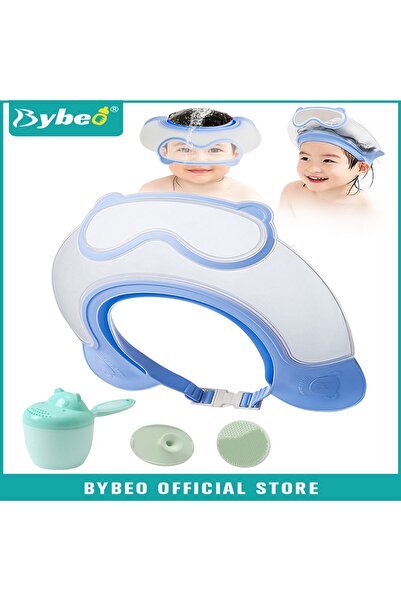 BYBEO 3 PCS Kids Bath Shampoo Set, Baby Shower Cap, Shower Cup with Hair Sham...
