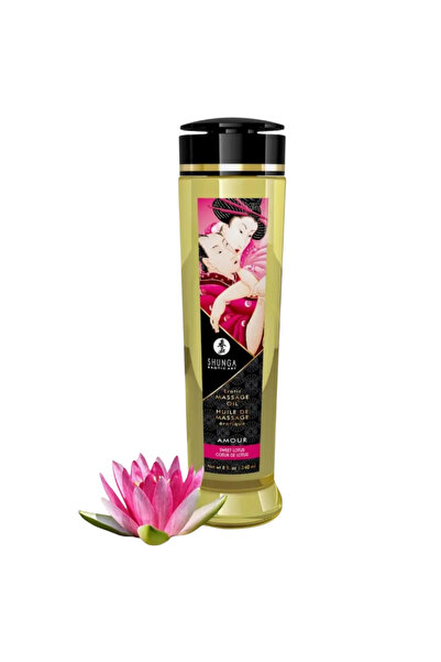 Shunga Massage Oil Sensation Lotus Aromalı Isıtmalı Masaj Yağı 240 Ml
