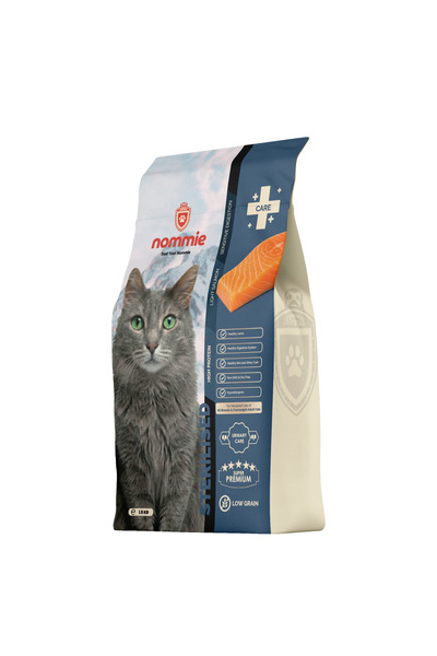 Kısırlaştırılmış Yetişkin Kediler İçin Somonlu Mama Düşük Tahıllı 1.5KG
