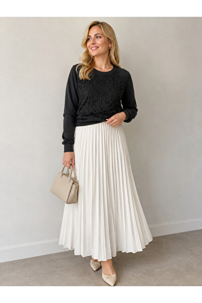 FUAT GÜRSEN Guipure Embroidery Detailed Blouse