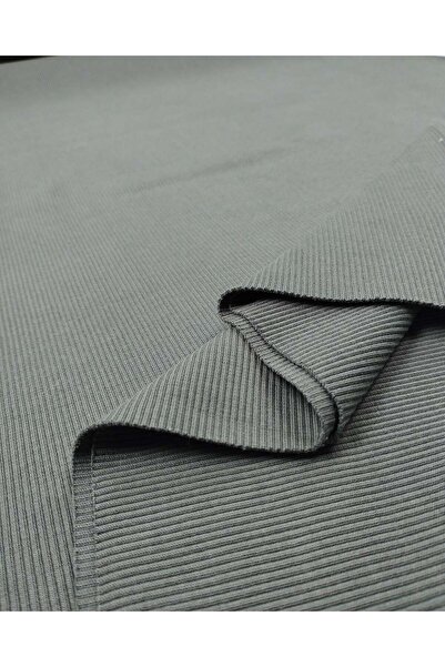 Kumaş Parça Dark Pastel Green Camisole Ribbed Fabric Flexible Soft Bodysuit &...