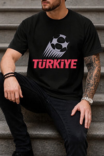 Auryne Jewelry تي شيرت مطبوع عليه كأس العالم تركيا للجنسين، 100% من القطن الع...