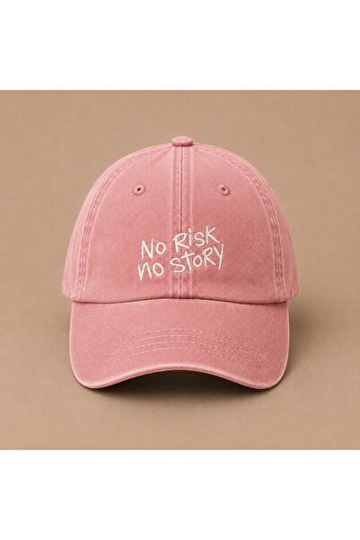 WeavedCo No Risk No Story Embroidered Vintage Washed Cap Hat