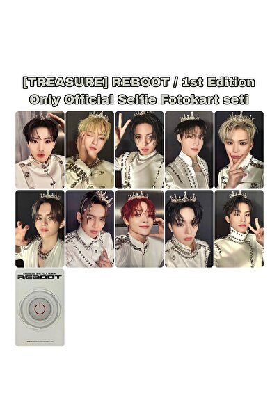 Sntay TREASURE Fotokart seti REBOOT / 1st Edition Only Official Selfie Fotoka...