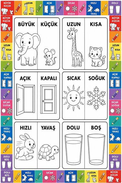 Nizal Home Educational Washable Re-Paintable Children's Room Play Mat Painting Carpet Paint Pen Set Gift
