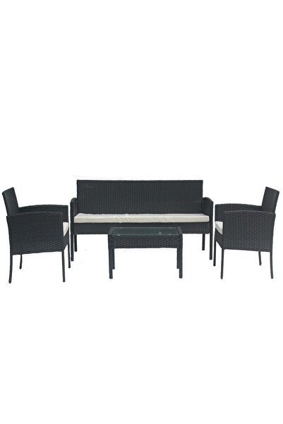 DE HOME Set mobilier de gradina DeHome MG410 negru