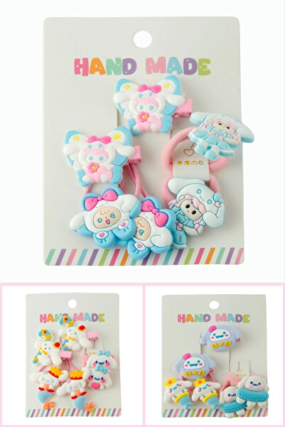 Eco Lounge Girl's Baby Elastic Clip Buckle 6 Pieces