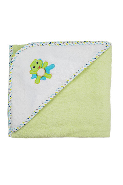Bubaba Prosop cu capison si broderie, Frog – 75 x 75cm (0 luni – 1 an)