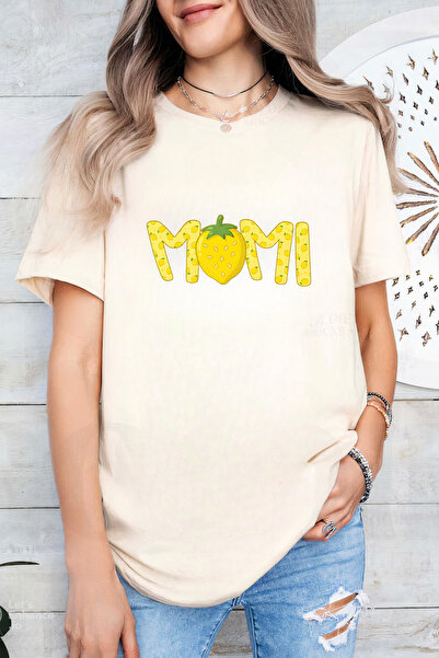 Sarah's Boutique Women's T-shirt – 100% cotton – Lemon Momi