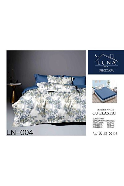 Pucioasa Finet type Duvet Cover Set 6 pieces, Floral Print, double bed, 2 people