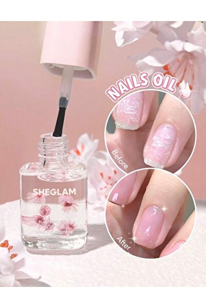 SHEGLAM Blooming Nails Cuticle Oil - Pink (Besleyici Tırnak Eti Bakım Yağı - ...