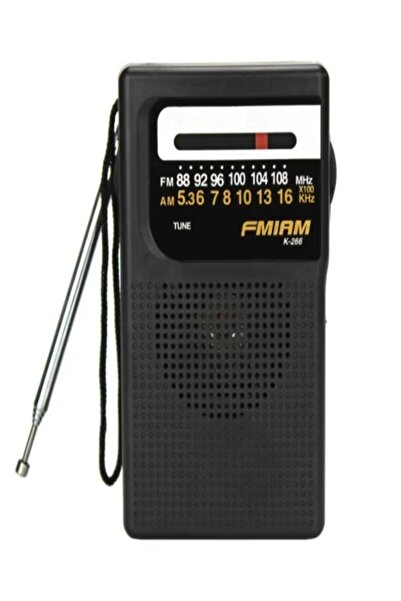 FLAGEN Mini Şarjlı ve Pilli Cep Radyosu AM FM 2 Bant Taşınabilir Mini Radyo K...