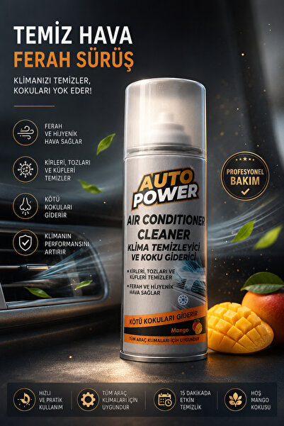 AUTOPOWER Auto Power Klima Temizleyici ve Koku Giderici Sprey 200 ml Mango Ko...