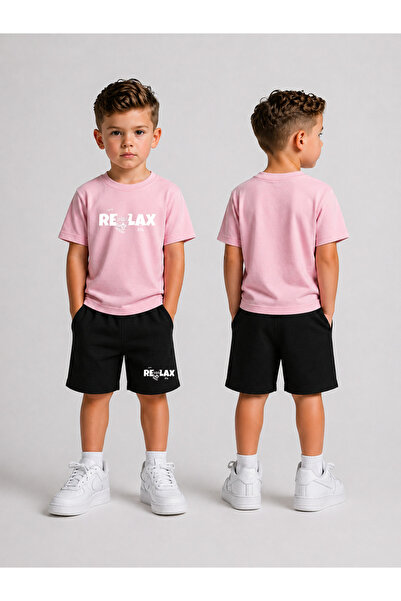 LORVEX Set pantaloni scurți pentru copii Băieți (pantaloni scurți - tricou) C...