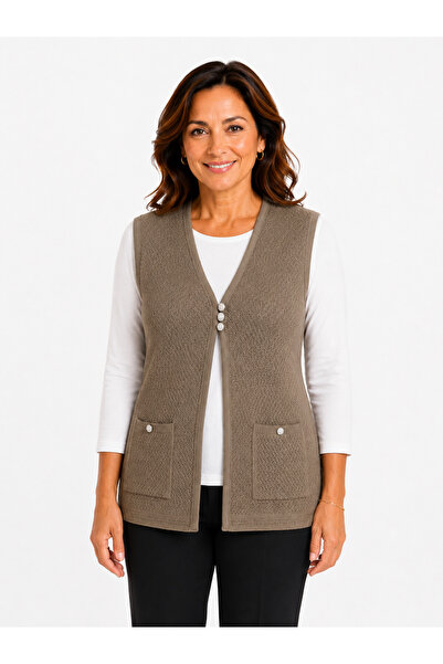 Mutlu City Women's Middle Age and Above Four Seasons Three-Button Rolax Mom V...